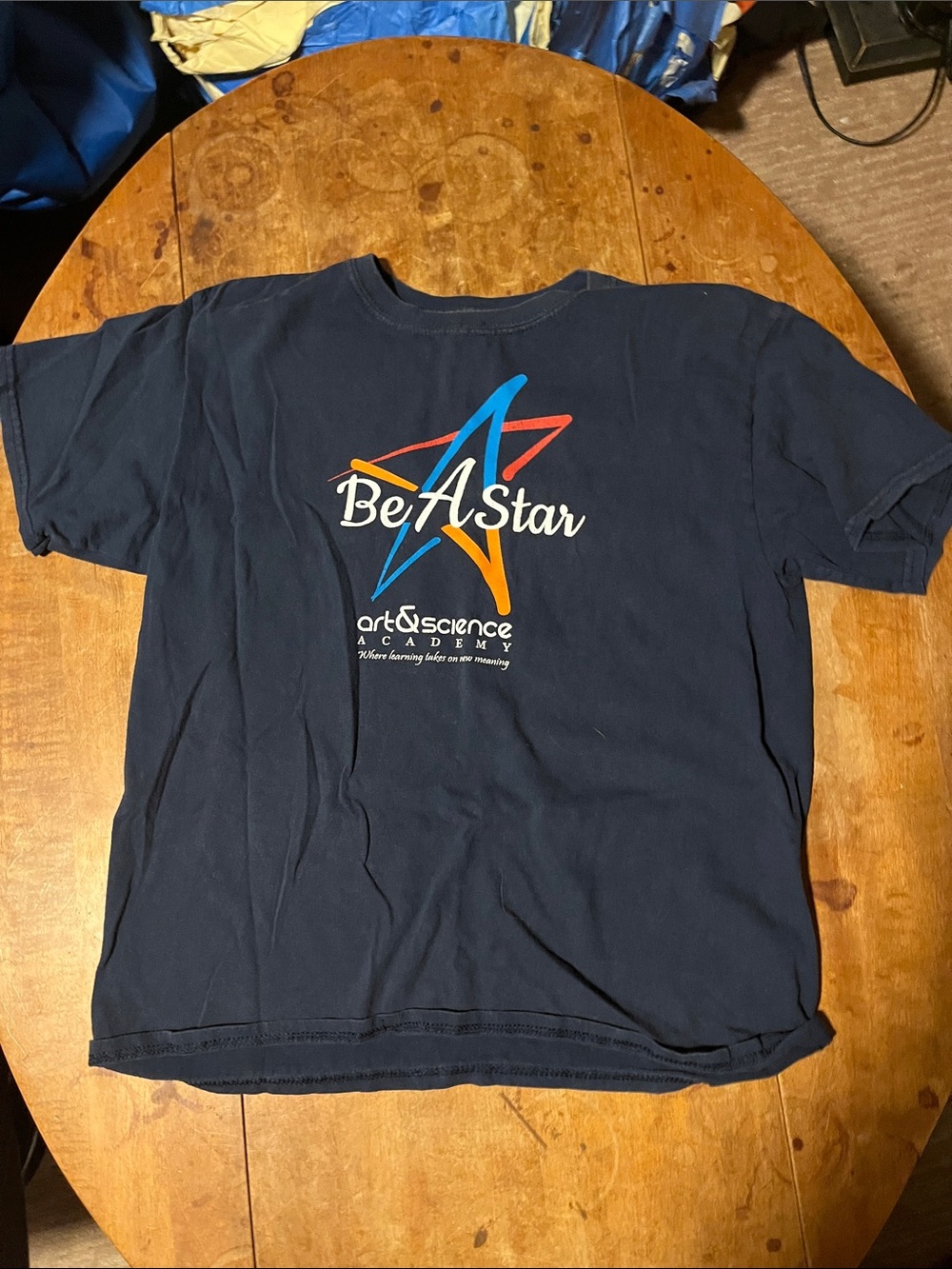 Art & Science Academy 'Be A Star' Navy Kids Short Sleeve Tee
